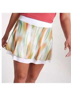 CALIA Golf Women's XS Multicolor Mesh Skort Pockets UPF 50+ Moisture Wicking NWT